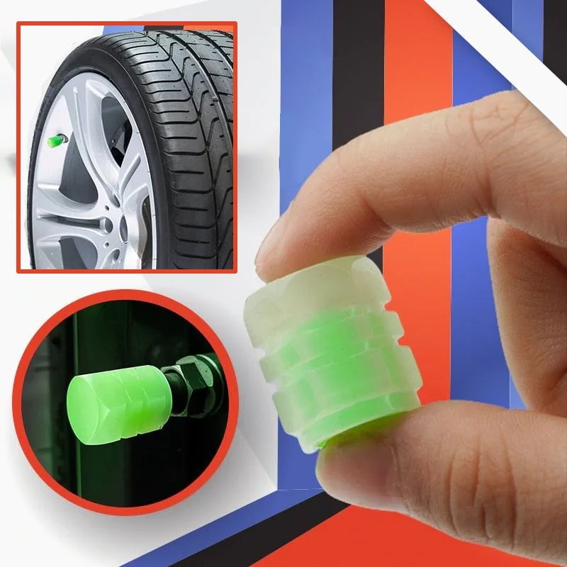 Naotstore - Universal Fluorescent Tire Valve Caps