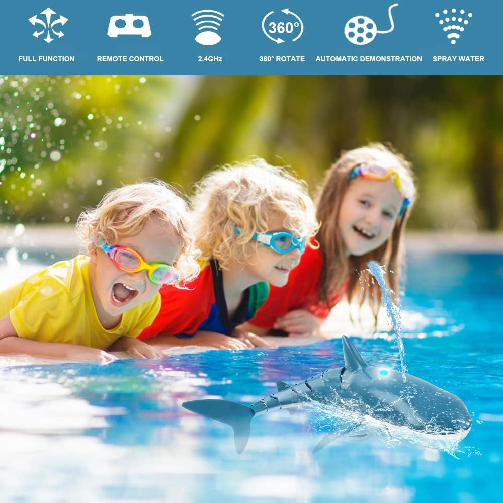 đHottest recommendations - Remote Control Shark Toy with Light &Spray - naotstore