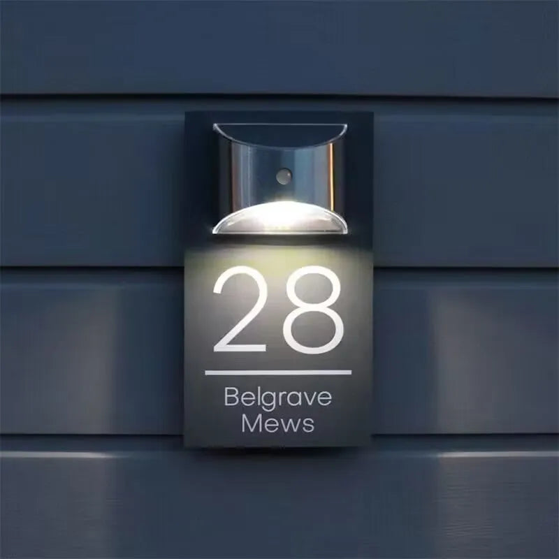 Naotstore - Personalized Solar Modern Door Plaque