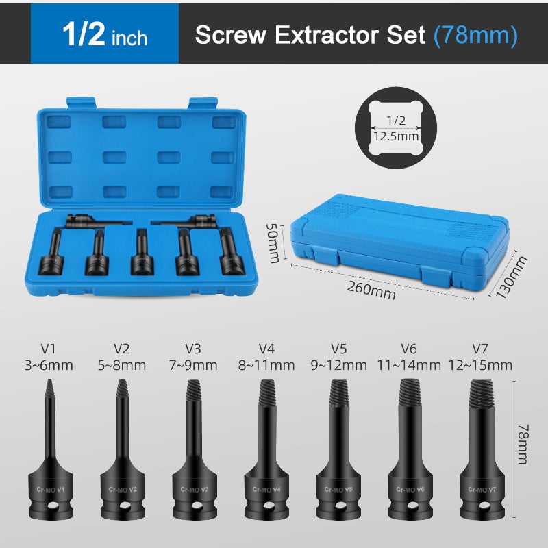 Naotstore - Damaged Screw Extractor Set