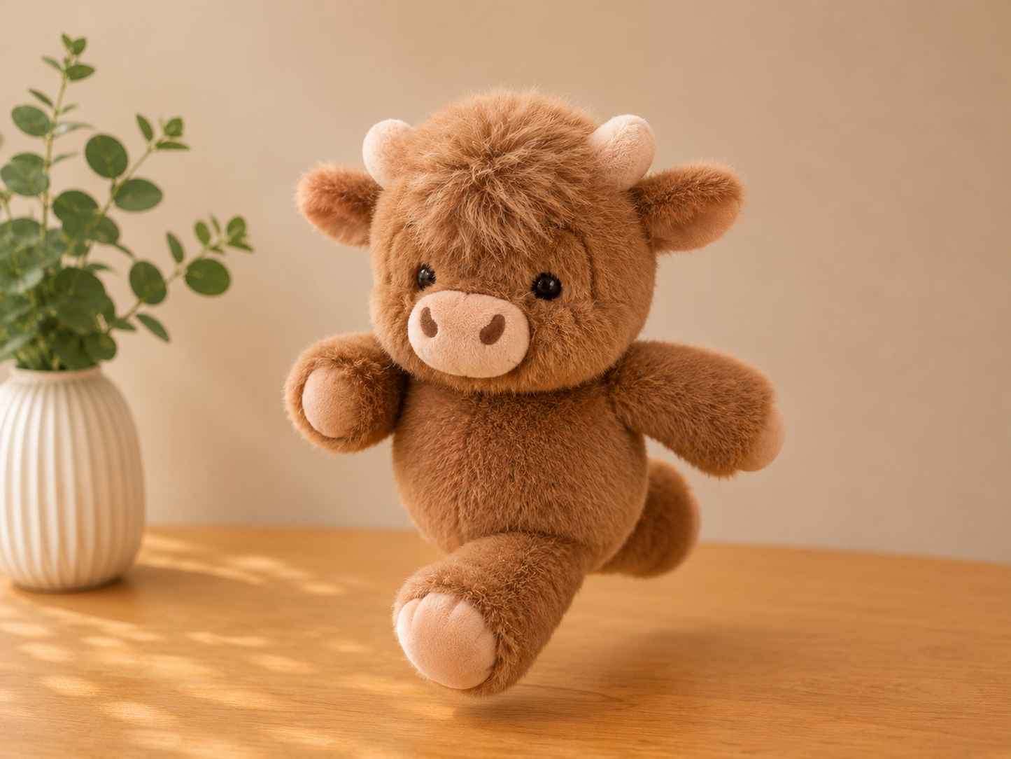 💥Gift essentials🐮Cute chubby Highland cow plush toy