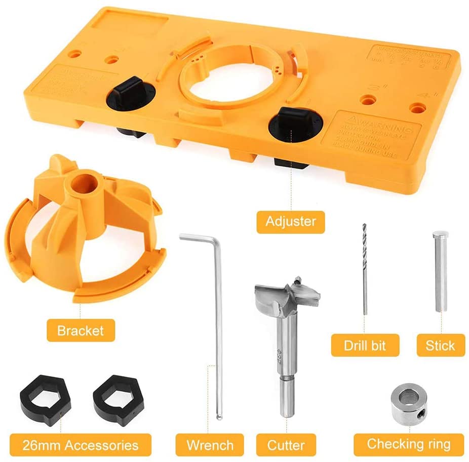 Naotstore - 35mm Concealed Hinge Jig kit