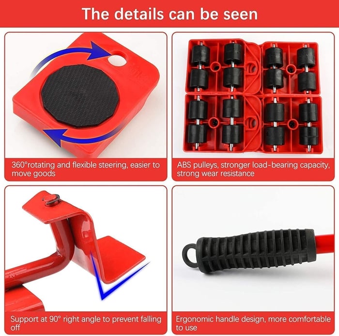 Naotstore - Heavy Furniture Roller Move Tool