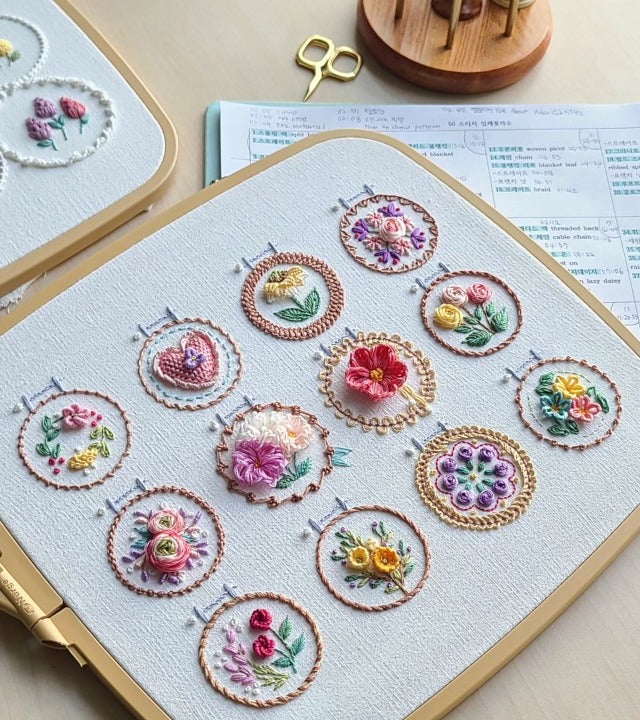 Naotstore - Small Flower Frame Embroidery Kit
