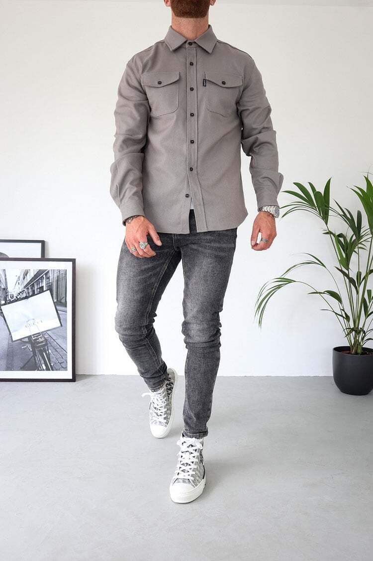 Naotstore - Button Down Shirt Jacket