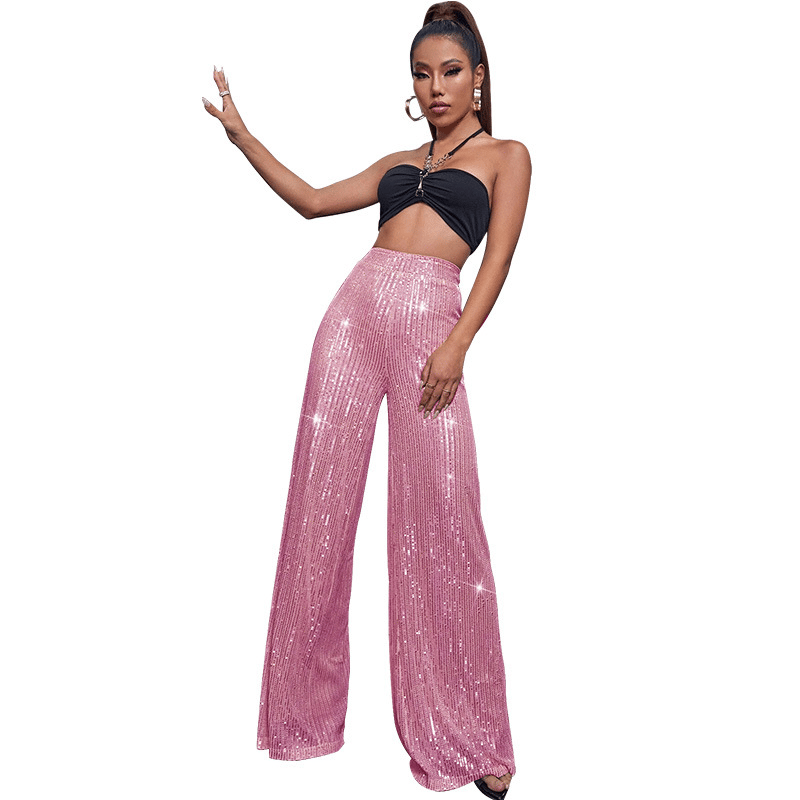 Naotstore - Sequin Stretch Pants
