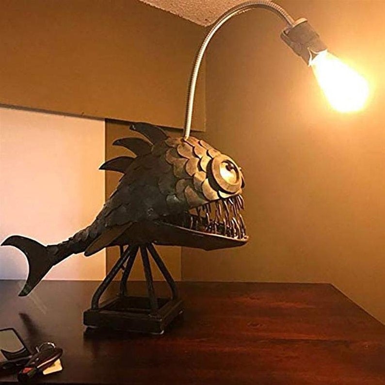 Naotstore - Angler Fish Lamp-Best Home Decor Custom Art