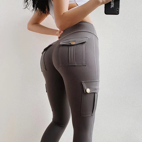 Naotstore - Women's Pocket Sexy Stretch Leggings Fitness Track Pants