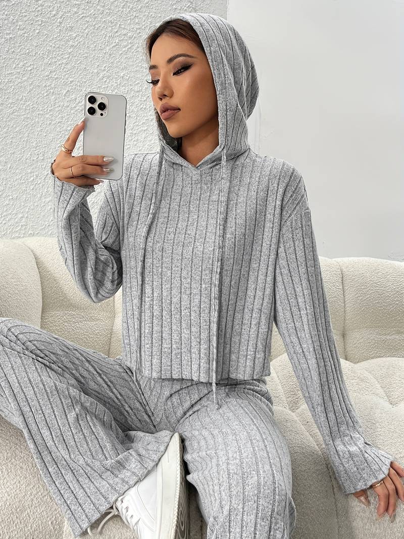 Naotstore - Casual tweedelige set van stevig breisel