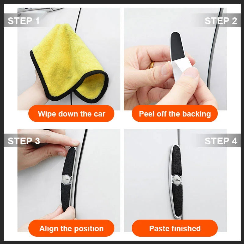 Naotstore - 4 pieces of door side anti-collision stripsđ