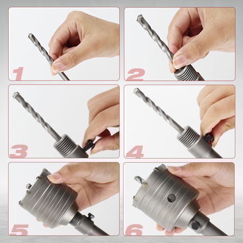 Naotstore - Impact Resistant Wall Puncher Electric Drill Accessories