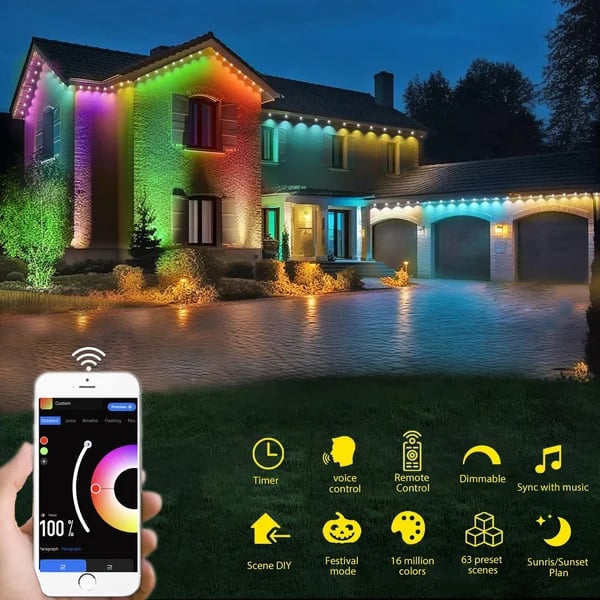 Naotstore - Smart Rainbow LED Permanent Outdoor Light