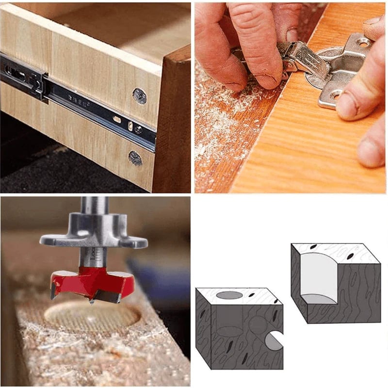 Naotstore - Positioning Woodworking Drill Bit Set