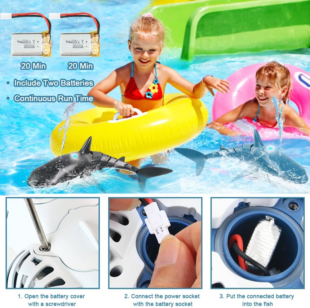 đHottest recommendations - Remote Control Shark Toy with Light &Spray - naotstore