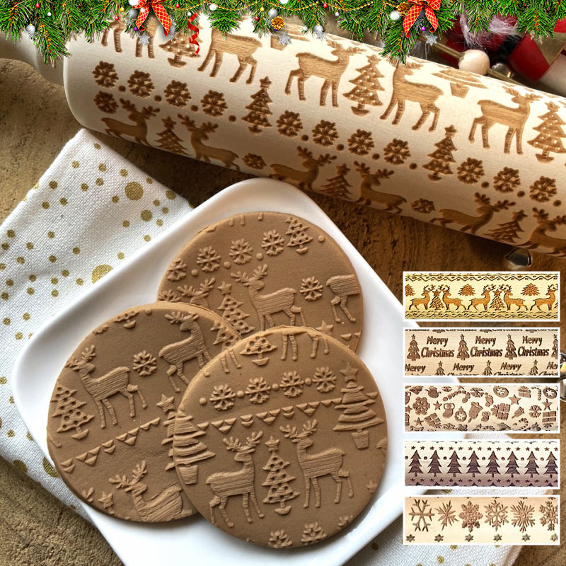 Naotstore - Christmas Wooden Rolling Pins