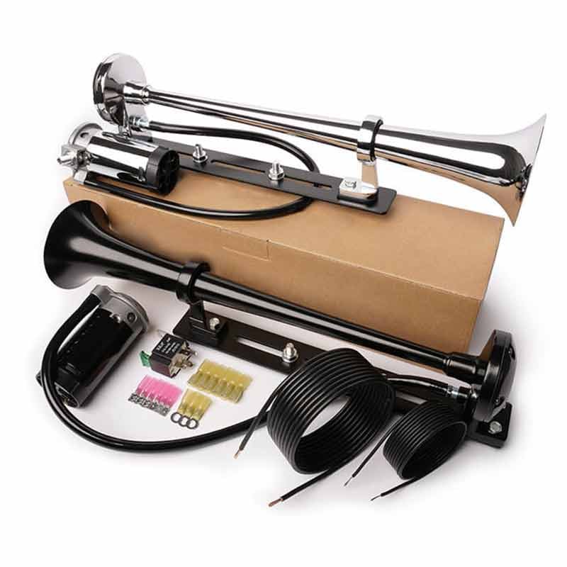 Naotstore - Motorcycle Horn + Mounting Hardware and Complete Wiring Kit
