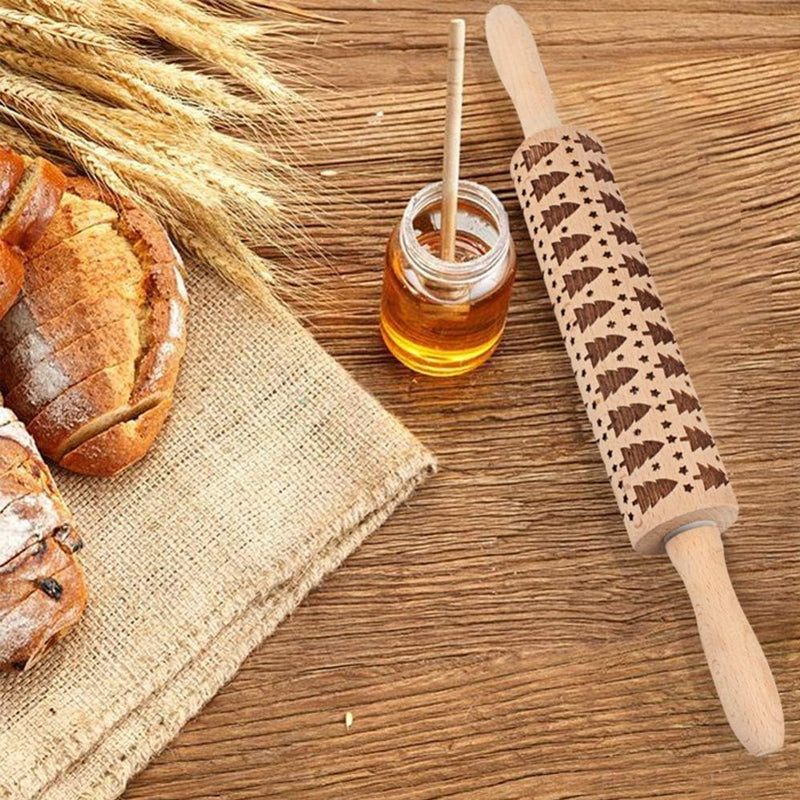 Naotstore - Christmas Wooden Rolling Pins