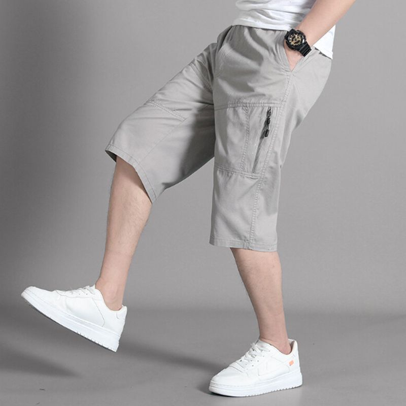 Naotstore - Men’s Relaxed-fit Capri Pants