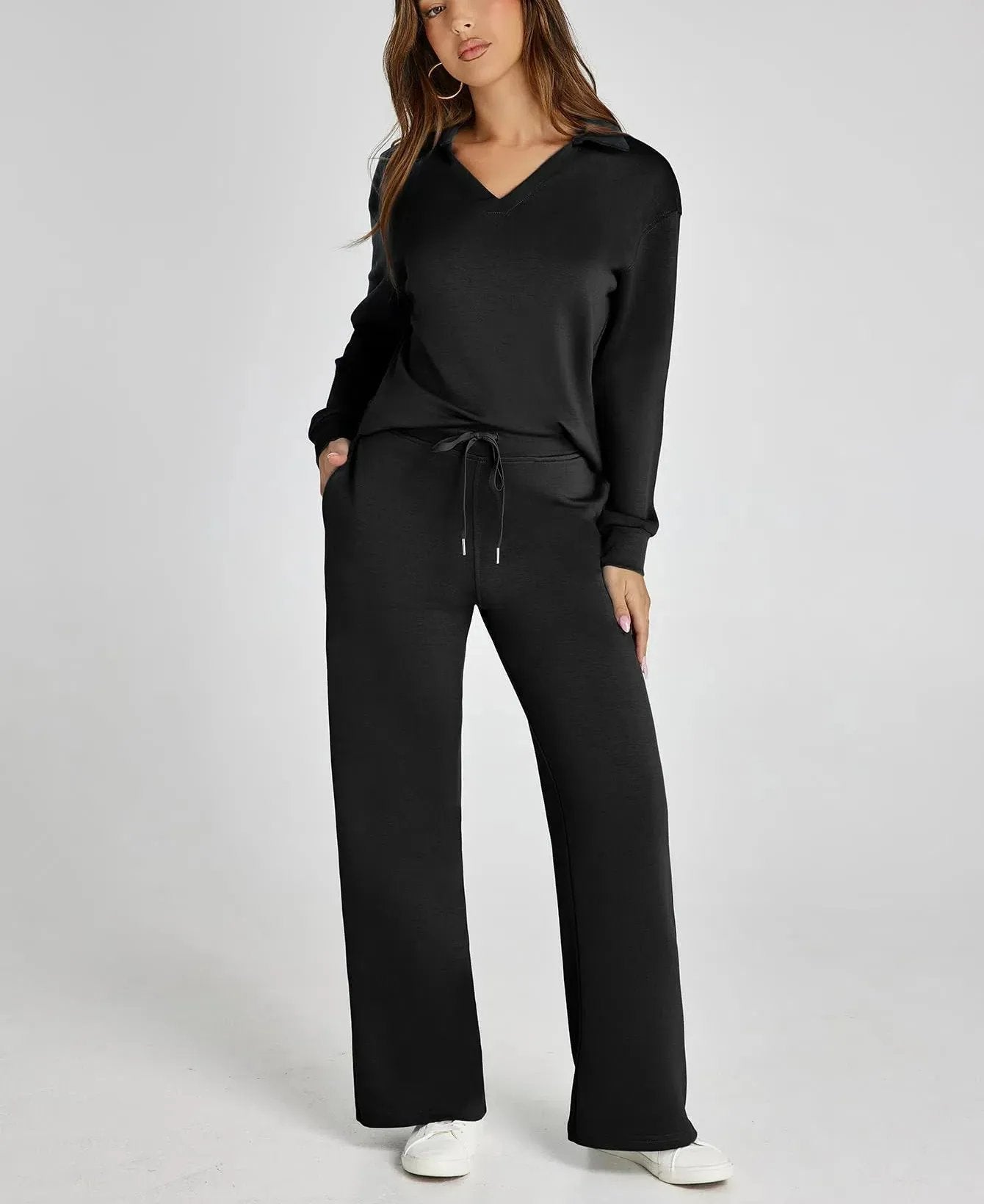 Naotstore - Casual Long Sleeve Sweatsuits Sets