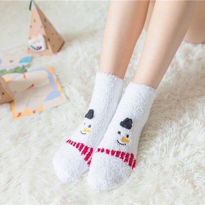 Naotstore - Cute Christmas Style Thickened Warm Socks
