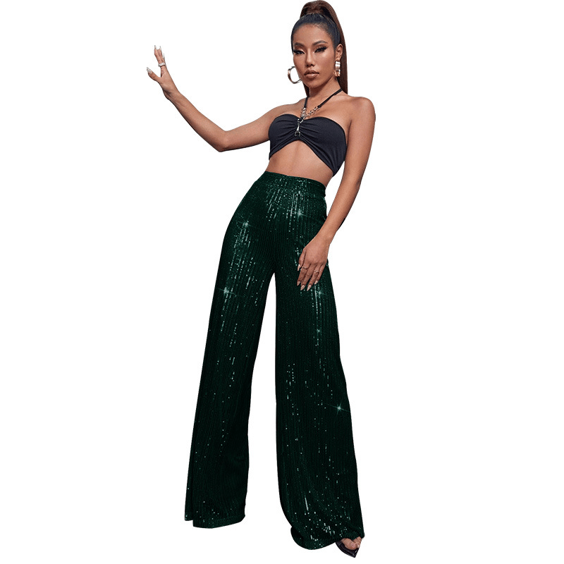 Naotstore - Sequin Stretch Pants