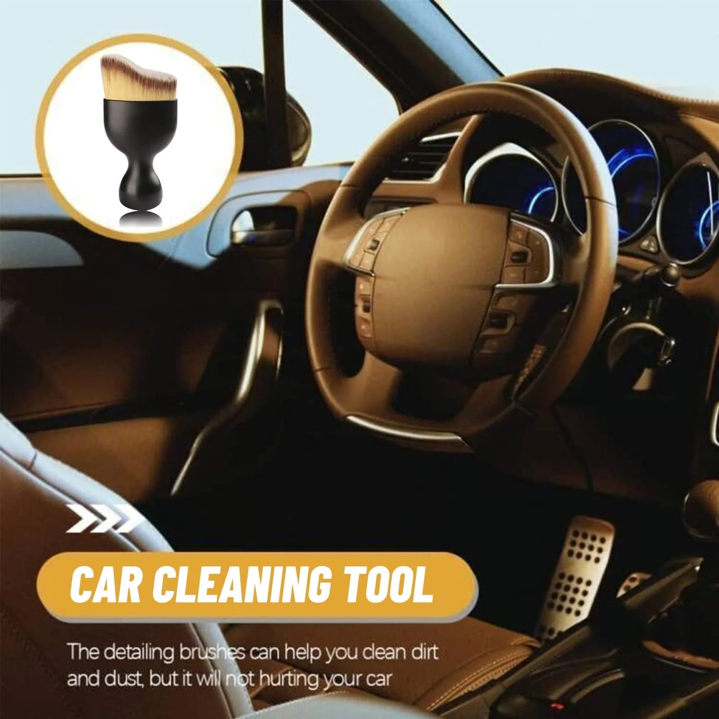 🔥LAST DAY 49% OFF🔥Exclusive Logo Customization🚗Car Interior Cleaning Multi-Tool Brush