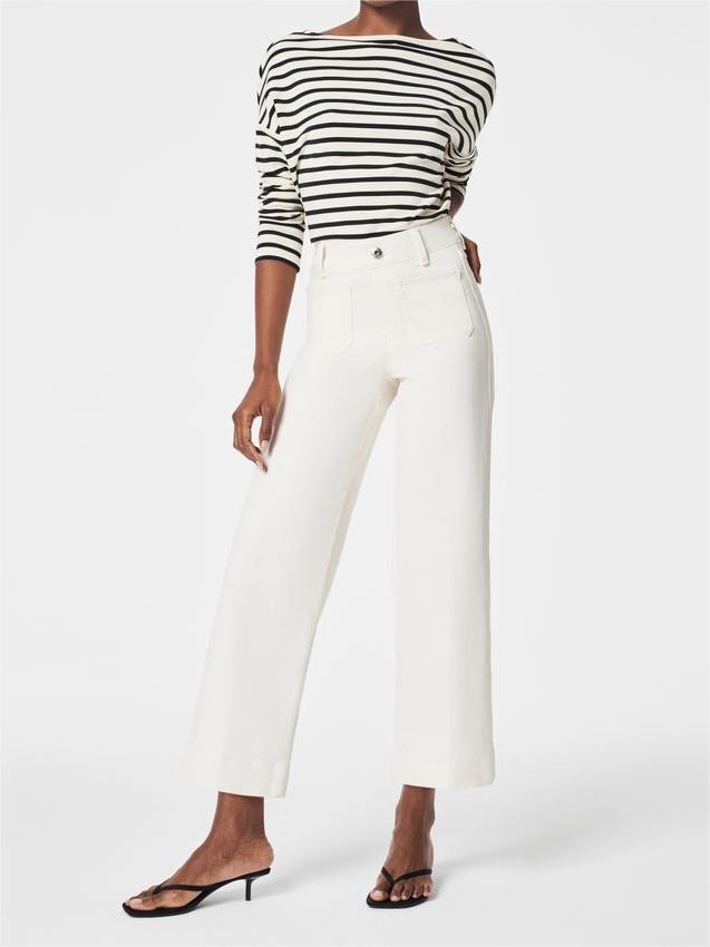 š„Last day! š„Special sale - Tummy Control Cropped Wide-Leg Jeans - naotstore