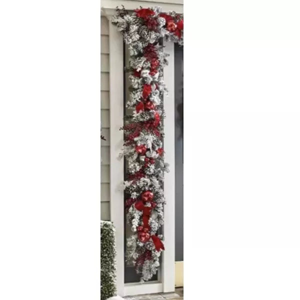 Naotstore - The Cordless Prelit Red And White Holiday Trim