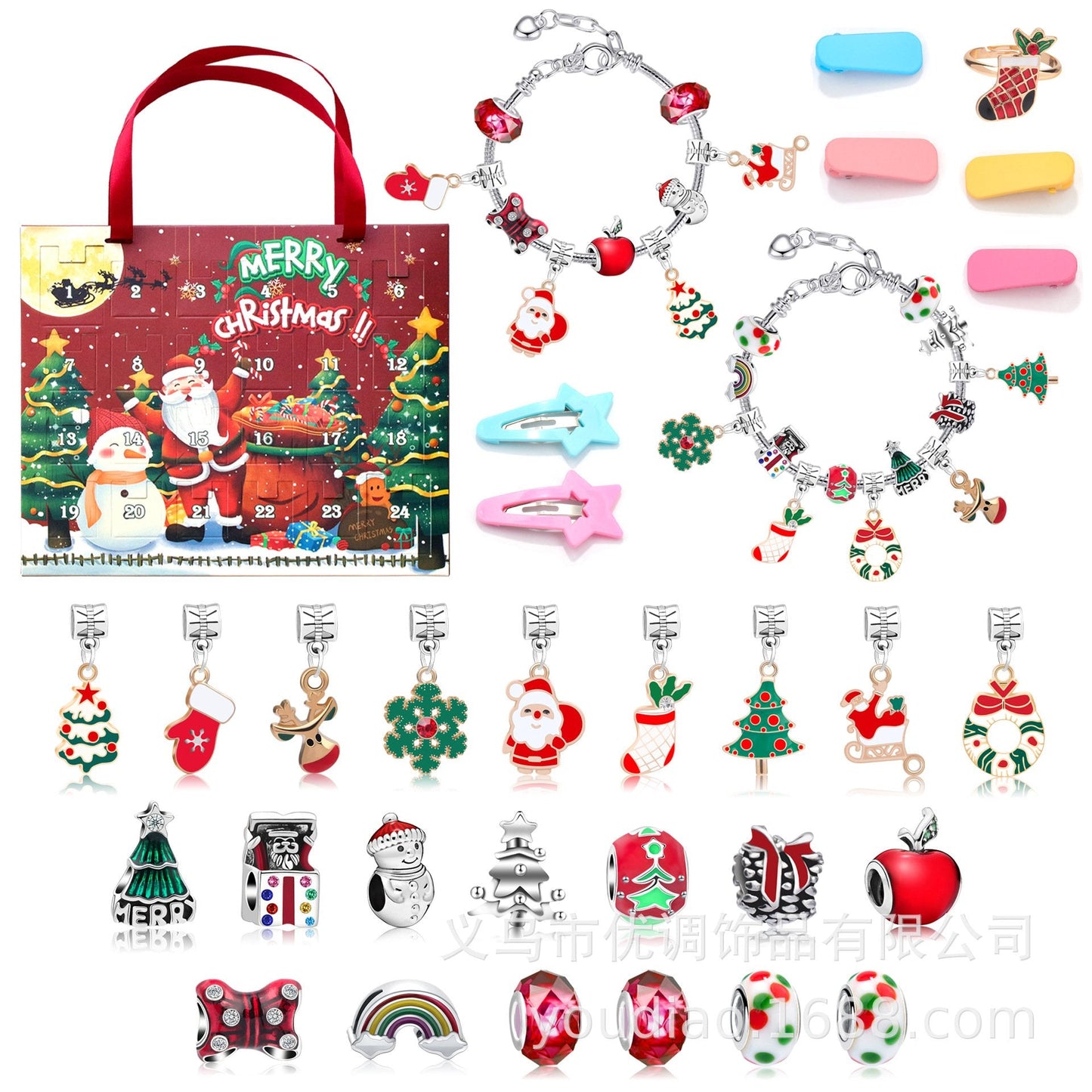 Naotstore - diy christmas advent calendar bracelets set