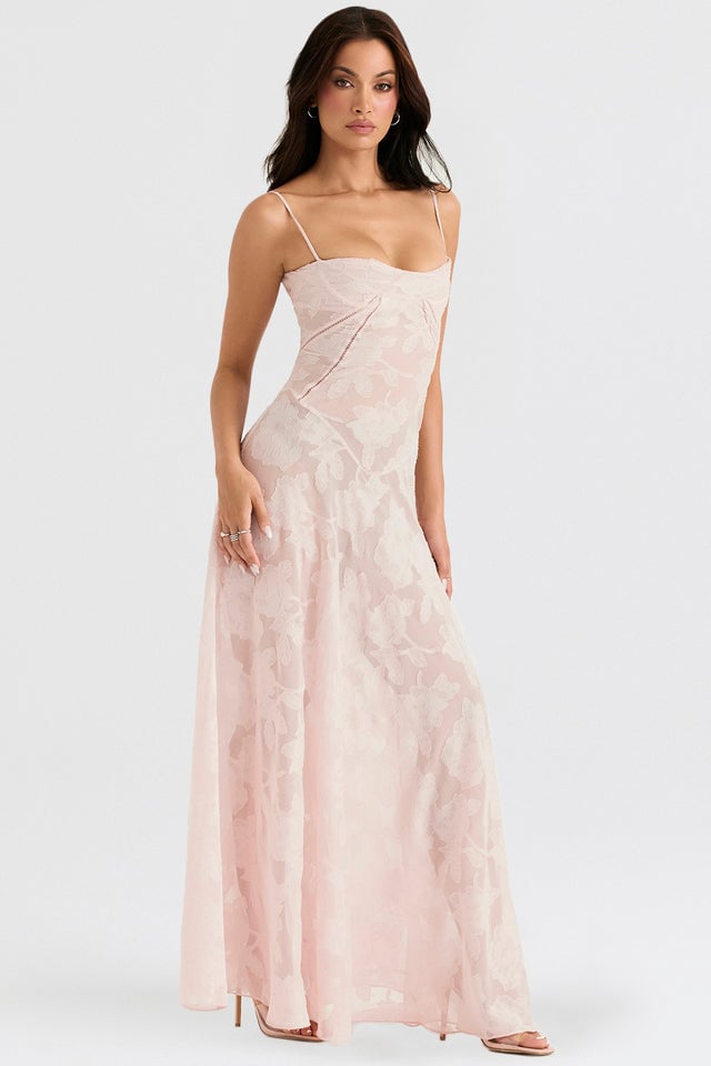 Naotstore - Fishbone halter dress crushed flower dress