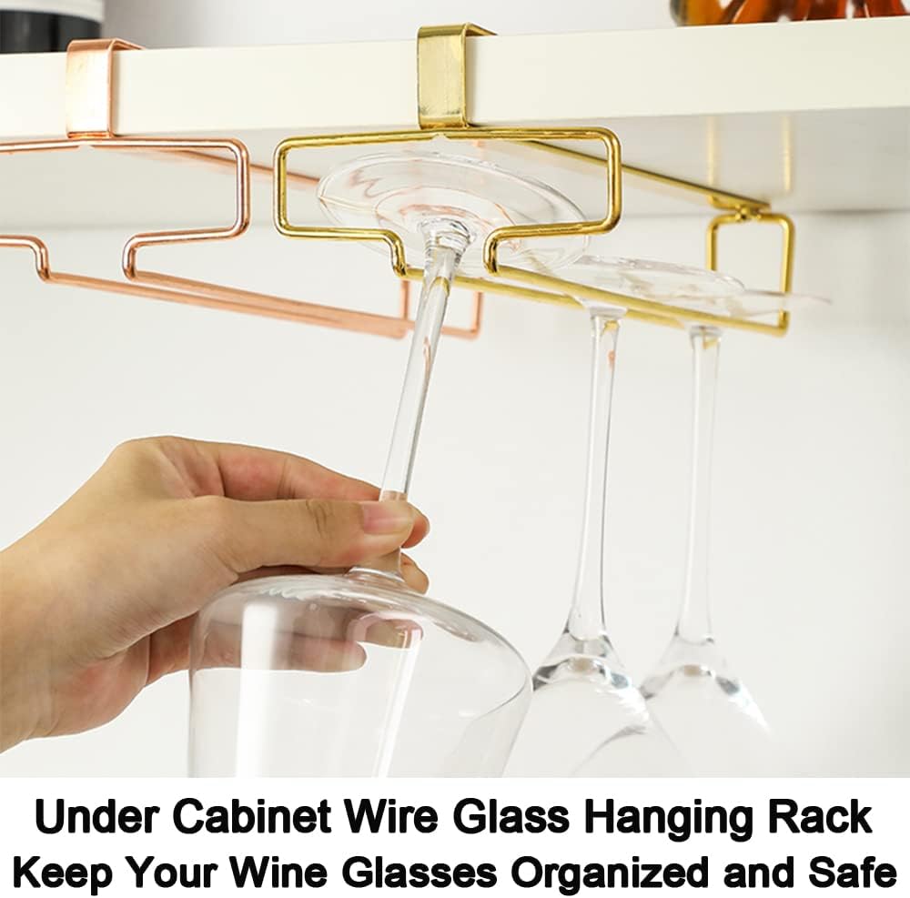 Naotstore - Under Cabinet Wine Glass Holder