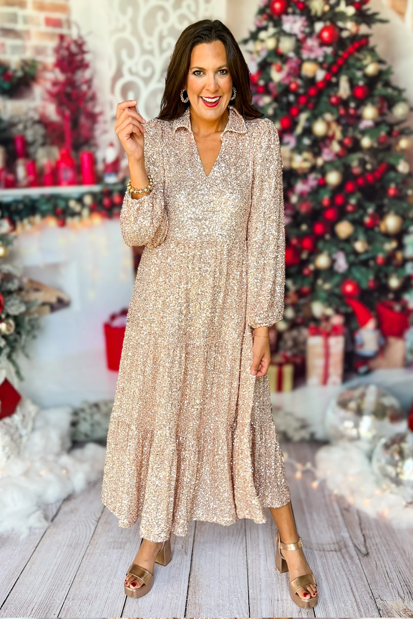 Naotstore - Elegance Sequin Maxi Dress