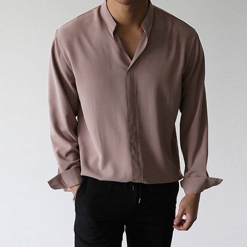 Naotstore - Gentlemans Simple Design Casual Shirt