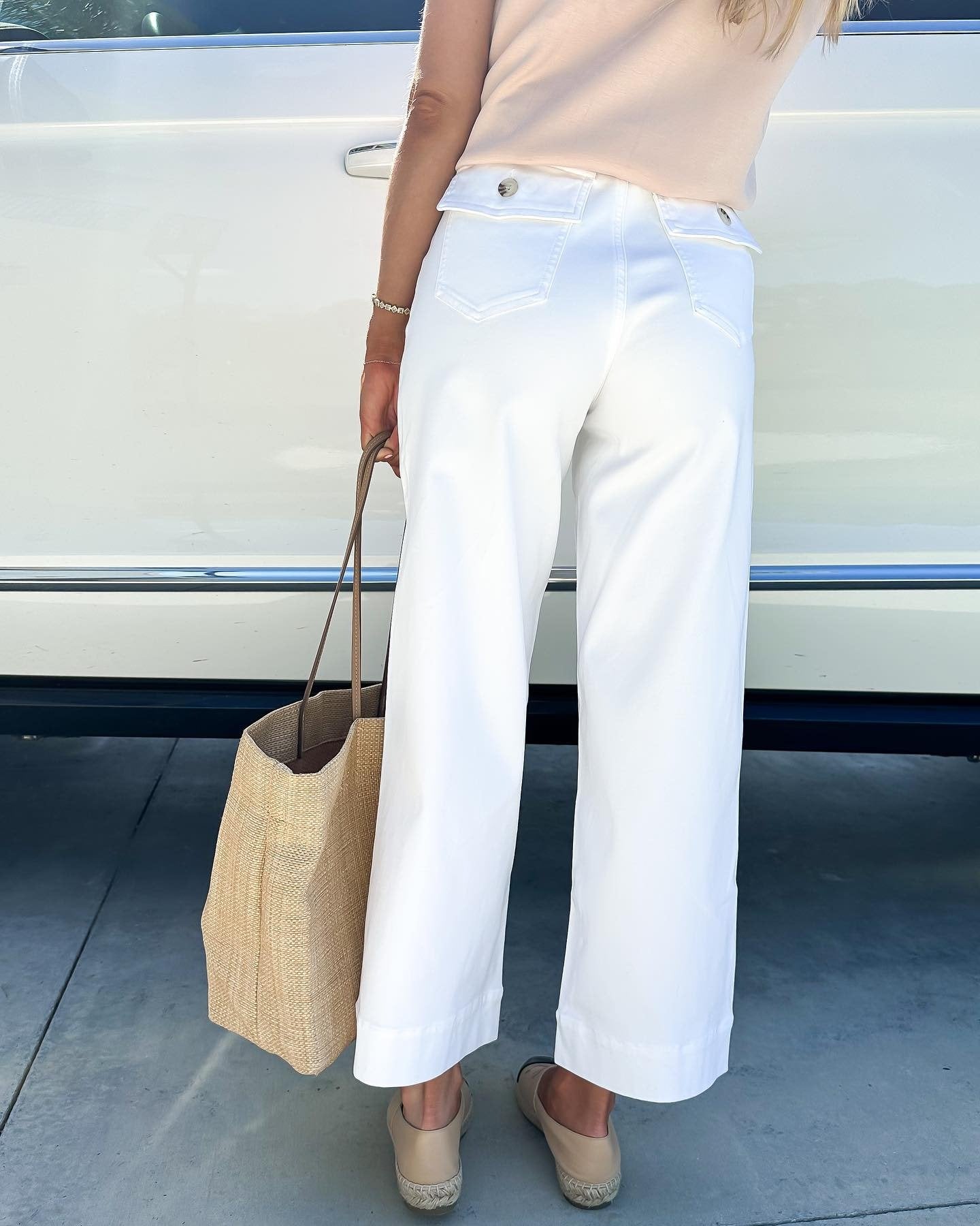 đLast day! đ„Special sale -Tummy Control Twill Cropped Wide Leg Pant - naotstore