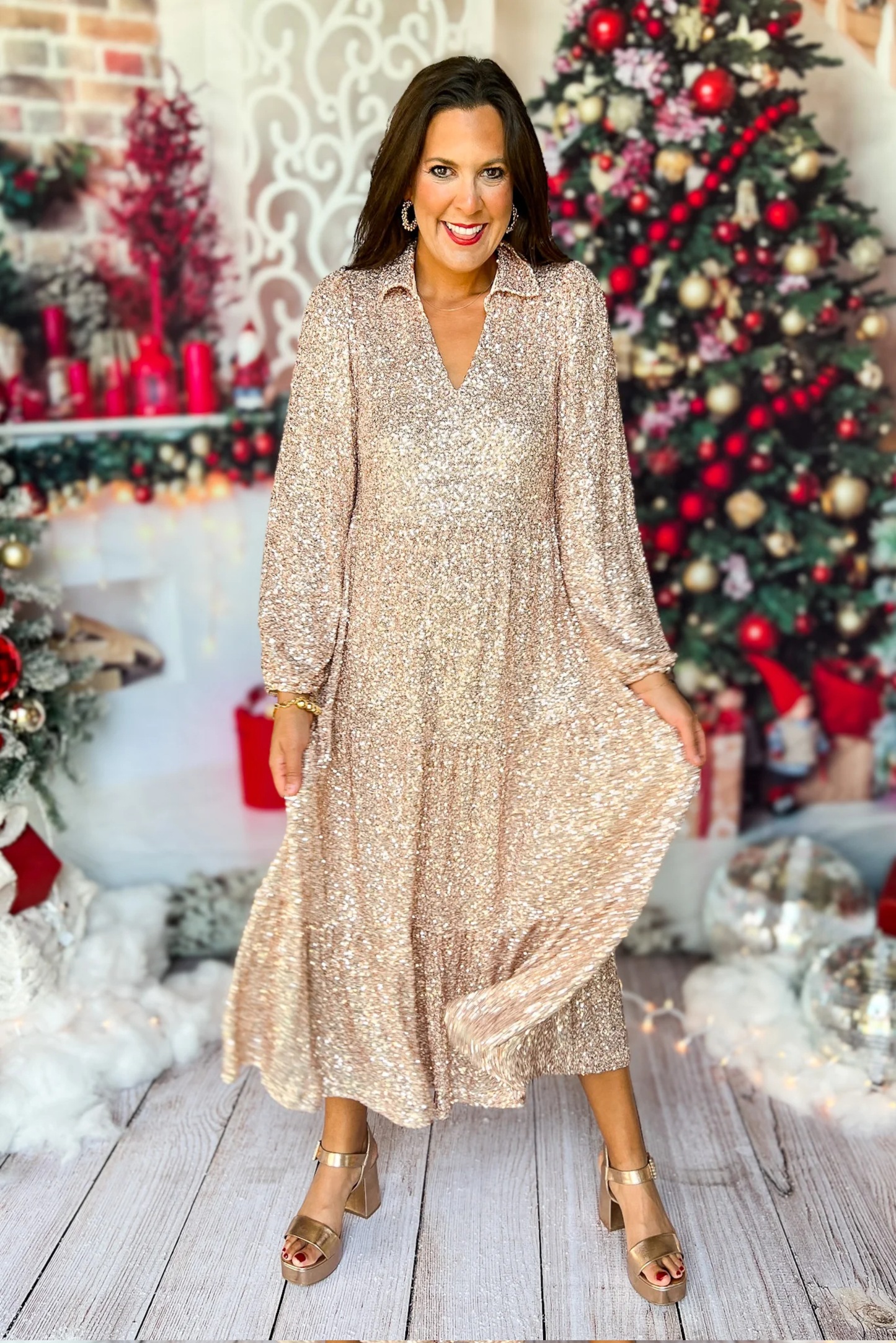 Naotstore - Elegance Sequin Maxi Dress