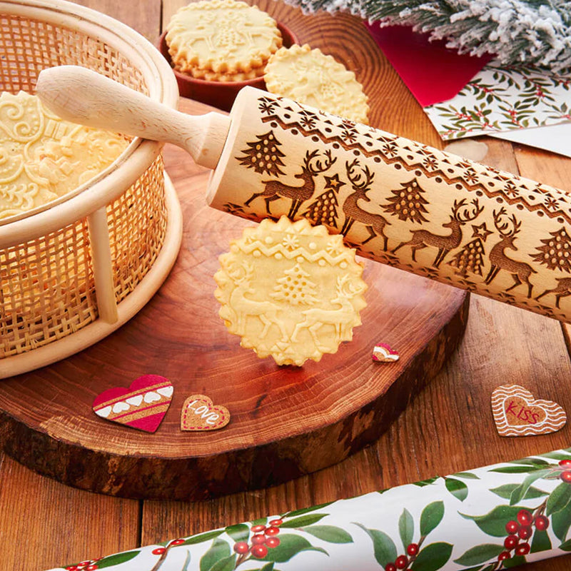 Naotstore - Christmas Wooden Rolling Pins