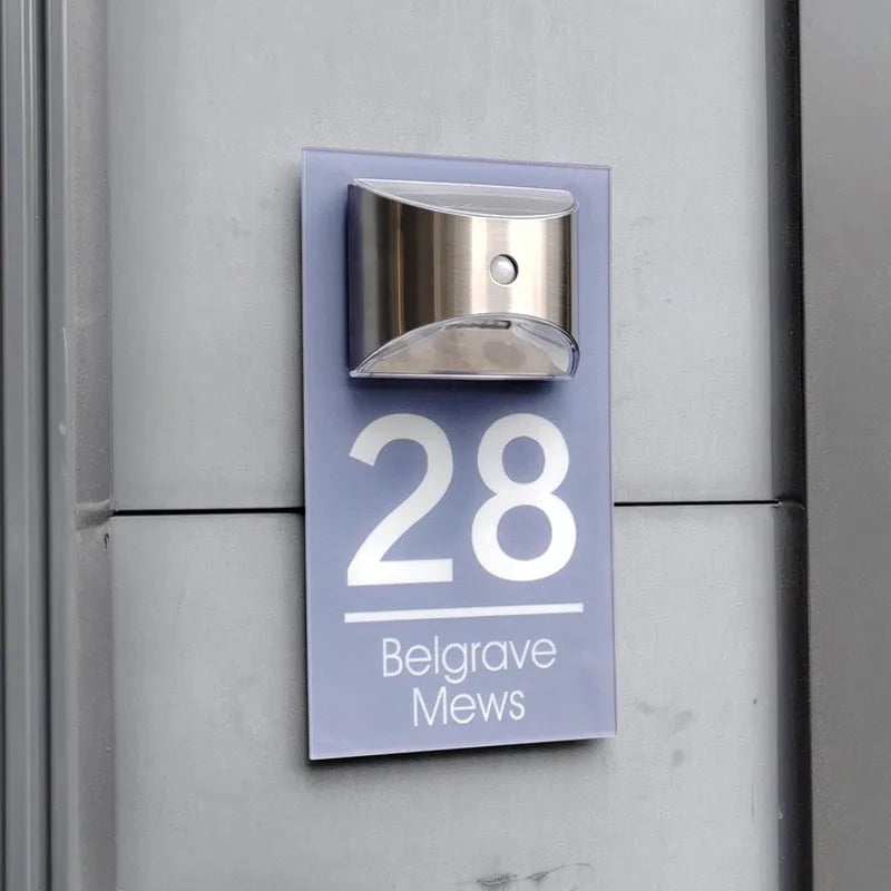 Naotstore - Personalized Solar Modern Door Plaque