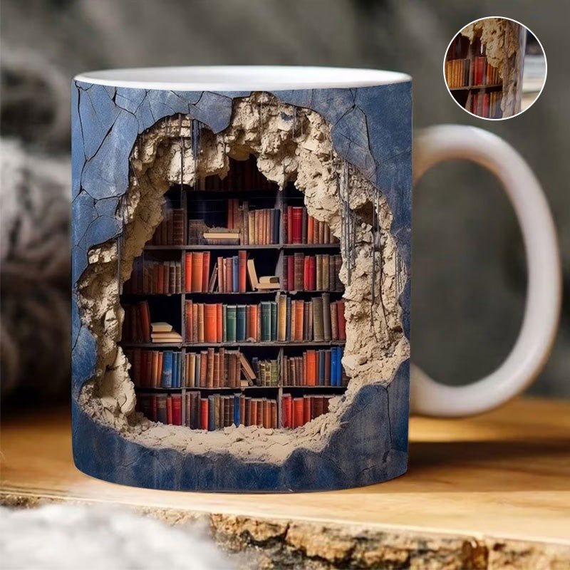 š¤£Last day! š„Special sale - 3D Bookshelf Mug - naotstore