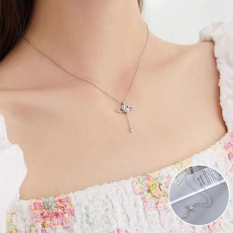 Pink Angel Wings Necklace - naotstore