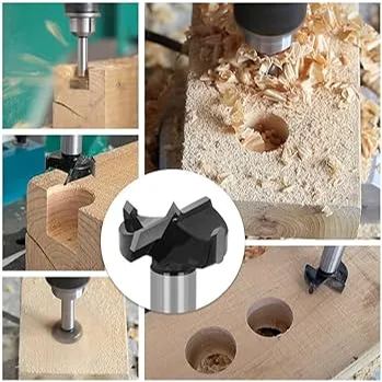 Naotstore - Bit Set with Round Shank for Wood