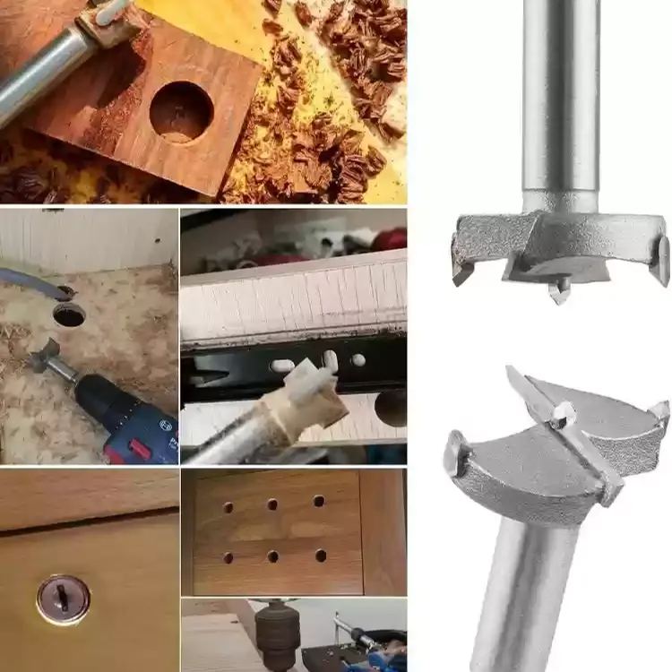 Naotstore - Bit Set with Round Shank for Wood