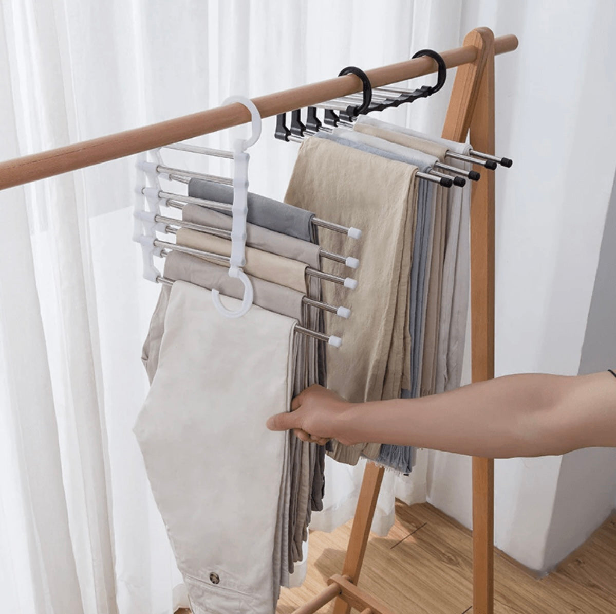 Naotstore - 5-in-1 Multi-Functional Pants Rack
