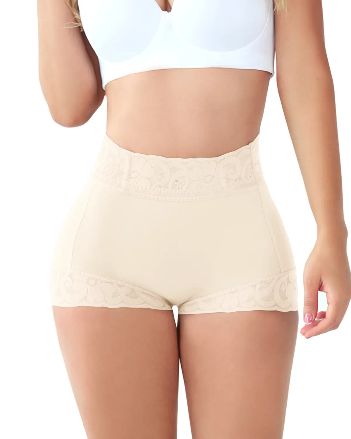 Naotstore - Women Lace Classic Daily Wear Body Shaper Butt Lifter Panty Smoothing Brief