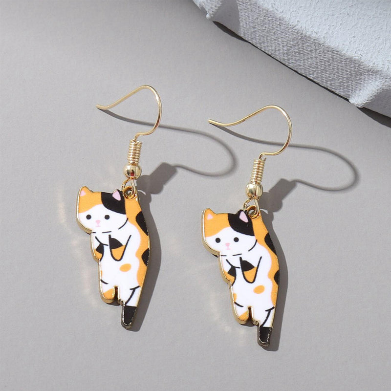 🔥Last day! 💥Special sale - Dangling Cat Earrings - naotstore