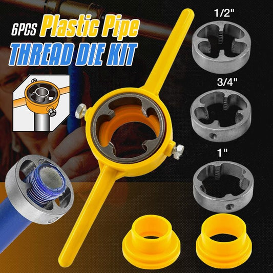 Naotstore - 6PCS Plastic Pipe Thread Die Kit