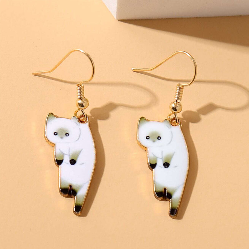 🔥Last day! 💥Special sale - Dangling Cat Earrings - naotstore