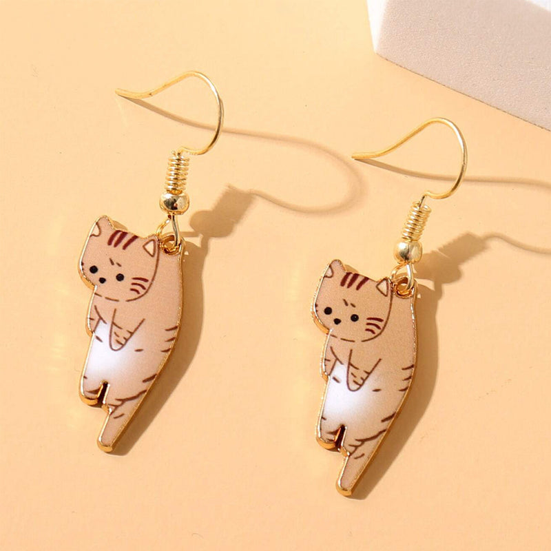 🔥Last day! 💥Special sale - Dangling Cat Earrings - naotstore