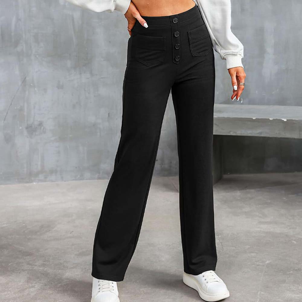 💥🔥Hottest products this month - High-waisted Elastic Casual Trousers - naotstore