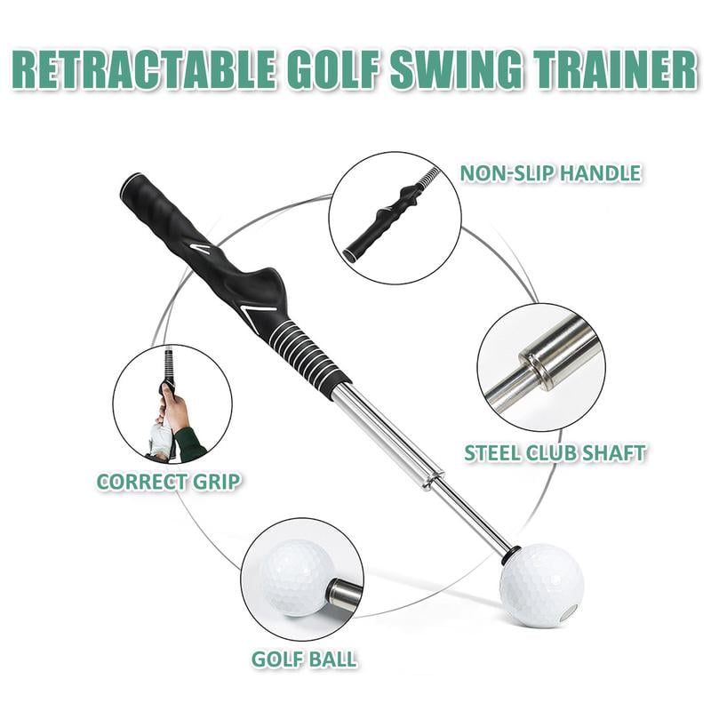 🏒Retractable Telescopic Golf Swing Training Aid Practice Club
