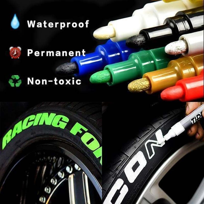 🔥Last day! 💥Special sale - Waterproof Non-Fading Tire Paint Pen